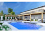design modern 3d backyard, front yard and landscape with realistic 3d render